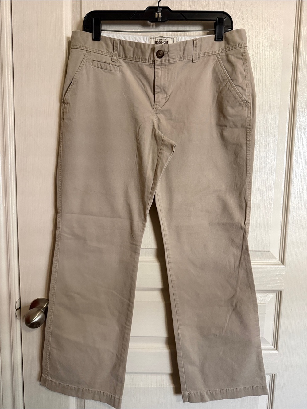 Old Navy Women's Perfect Boot-Cut Pants in Light Khaki Sz 12